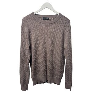 Elie Tahari Cable Knit Sweater | Taupe Gray | Size Small